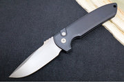 Pro Tech Rockeye Auto - Black Aluminum Handle / Smoky Grey DLC CPM-D2 Blade LG321-D2 - Northwest Knives