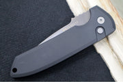 Pro Tech Rockeye Auto - Black Aluminum Handle / Smoky Grey DLC CPM-D2 Blade LG321-D2 - Northwest Knives