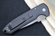 Pro Tech Rockeye Auto - Black Aluminum Handle / Smoky Grey DLC CPM-D2 Blade LG321-D2 - Northwest Knives