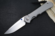 Chris Reeve Knives Large Inkosi Glass Blasted - Drop Point Blade / CPM-Magnacut Steel / Glass Blasted Titanium Handle LIN-1108 - Northwest Knives