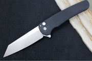Pro Tech Malibu - Reverse Tanto Stonewash 20CV blade / Black Aluminum Handle 5201 - Northwest Knives