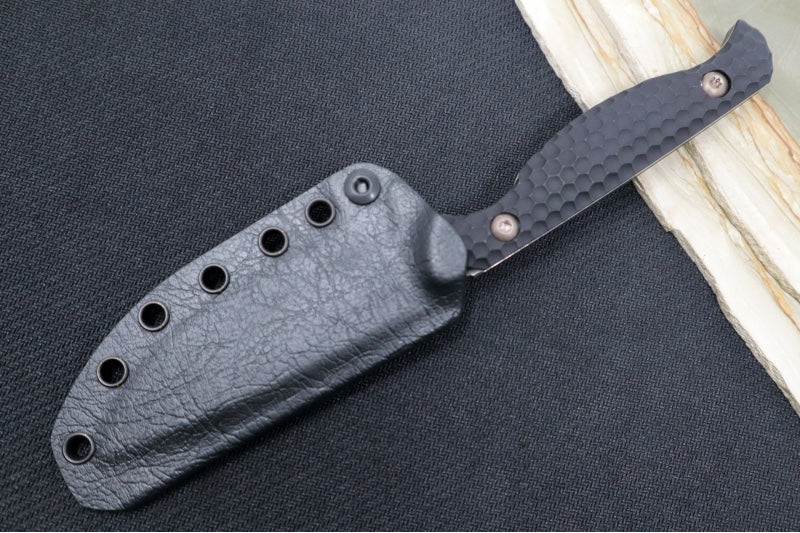 Toor Knives Mutiny Limited Edition - Black Stonewashed Finish / CPM-154 Steel / Cannon Black Anodized Aluminum Handle / Kydex Sheath