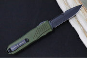Guardian Tactical Recon 035 G2 - CPM-Magnacut Steel / Black Tactical Finish / Serrated Spear Point Blade / OD Green Anodized Aluminum Handle 98112G2 - Northwest Knives