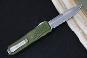 Guardian Tactical Recon 035 G2 - CPM-Magnacut Steel / Stonewashed Finish / Serrated Spear Point Blade / OD Green Anodized Aluminum Handle 98512G2 - Northwest Knives
