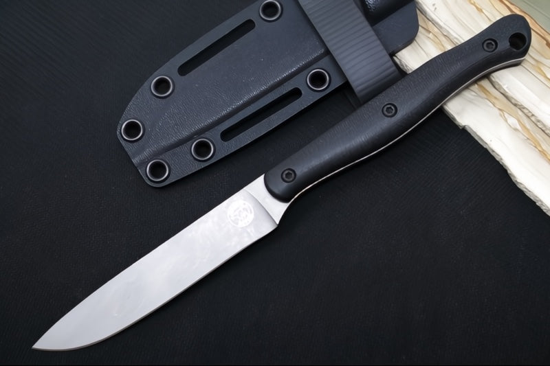 White River Knives Exodus 4 - CPM-S35VN Steel / Black Micarta Handle