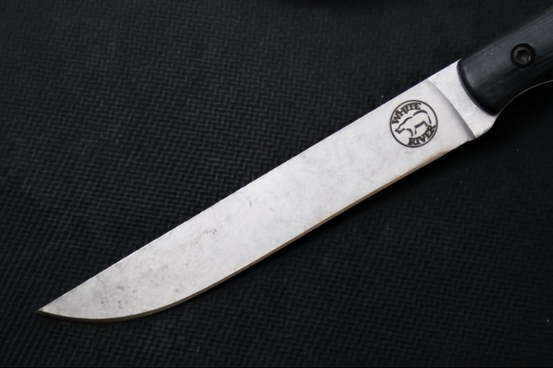 White River Knives Exodus 3 - CPM-S35VN Steel / Black Micarta Handle - Northwest Knives