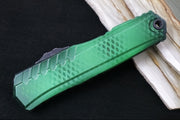 Microtech Cypher II OTF - Dagger Blade / Blackwash Finish / Green X-51 Anodized Aluminum Handle 1242-1GRX51S - Northwest Knives