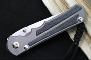 Chris Reeve Knives Large Inkosi Glass Blasted LEFT HANDED - Insingo Blade / Black Micarta Inlay / CPM-Magnacut Steel LIN-1125 - Northwest Knives