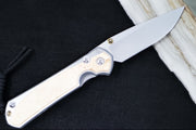 Chris Reeve Knives Small Sebenza 31 LEFT HAND - Drop Point Blade / CPM-Magnacut Steel / Box Elder Inlay S31-1629 (A1) - Northwest Knives