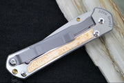 Chris Reeve Knives Small Sebenza 31 LEFT HAND - Drop Point Blade / CPM-Magnacut Steel / Box Elder Inlay S31-1629 (A1) - Northwest Knives