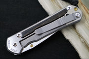 Chris Reeve Knives Small Sebenza 31 LEFT HAND - Drop Point Blade / CPM-Magnacut Steel / Bog Oak Inlay S31-1621 (A1) - Northwest Knives