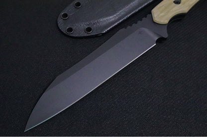 Toor Knives Fathom Limited Edition - Black Cerkoted Finished Blade / D2 Steel / Gan Green G-10 Handle / Kydex Sheath