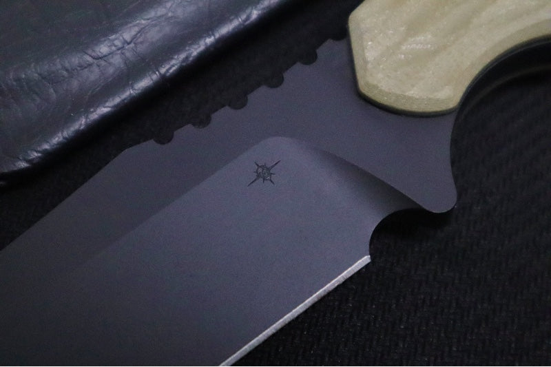 Toor Knives Fathom Limited Edition - Black Cerkoted Finished Blade / D2 Steel / Gan Green G-10 Handle / Kydex Sheath