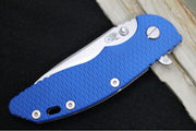 Rick Hinderer Knives XM-18 Skinny - Tri Way Pivot- 3.5" Hollow Ground Slicer Blade / Stonewash Finish / Blue G-10 Handle / Stonewashed Frame / CPM-Magnacut Steel - Northwest Knives