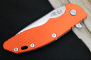 Rick Hinderer Knives XM-18 Skinny - Tri Way Pivot- 3.5" Hollow Ground Slicer Blade / Stonewash Finish / Orange G-10 Handle / Stonewashed Frame / CPM-Magnacut Steel - Northwest Knives