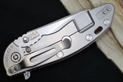 Rick Hinderer Knives XM-18 Skinny - Tri Way Pivot- 3.5" Hollow Ground Slicer Blade / Stonewash Finish / Orange G-10 Handle / Stonewashed Frame / CPM-Magnacut Steel - Northwest Knives