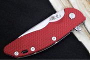 Rick Hinderer Knives XM-18 Skinny - Tri Way Pivot- 3.5" Hollow Ground Slicer Blade / Stonewash Finish / Red G-10 Handle / Stonewashed Frame / CPM-Magnacut Steel - Northwest Knives
