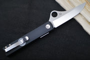 Spyderco Essenza - Black Anodized Aluminum Handle / N690co Steel / Satin Finish C272ALBK - Northwest Knives