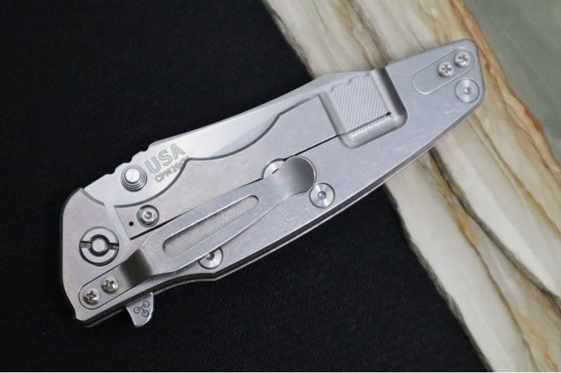 Rick Hinderer Knives Eklipse 3.5" - Wharncliffe - Stonewash - Orange G-10 - Northwest Knives