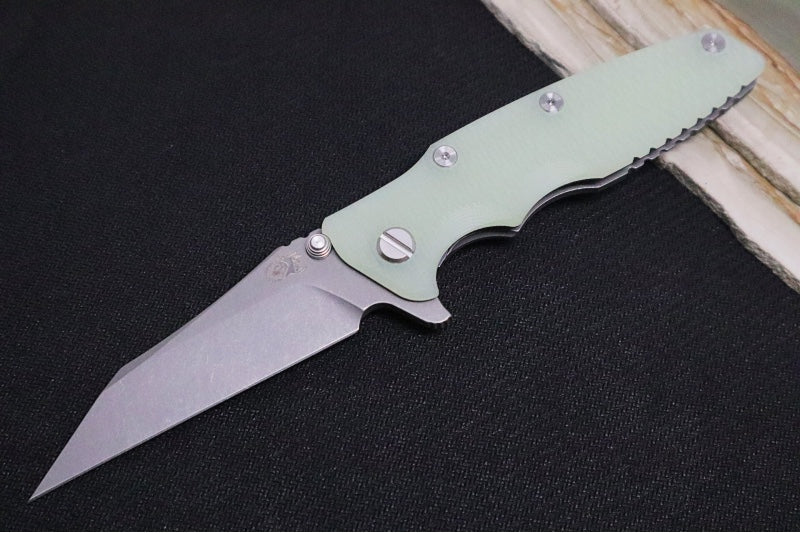 Rick Hinderer Knives Eklipse 3.5" - Wharncliffe - Working Finish - Translucent G-10