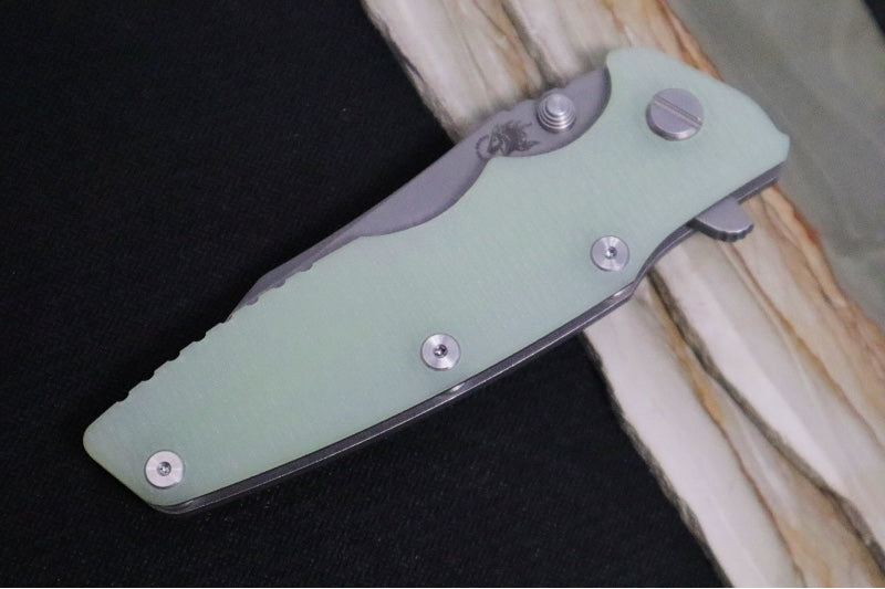 Rick Hinderer Knives Eklipse 3.5" - Wharncliffe - Working Finish - Translucent G-10