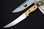 Benchmade 4050-02 Meatcrafter Kitchen Knife - Stonewashed Finish / CPM-154 Steel / Maple Richlite Handle - Made in Portland, Oregon USA - Northwest Knives