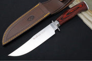 Muela Knives Elk-14R.I Fixed Blade - Coarl Pakkawood Handle / X50CrMoV15 Stainless Blade / Leather Sheath - Northwest Knives