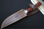 Muela Knives Elk-14R.I Fixed Blade - Coarl Pakkawood Handle / X50CrMoV15 Stainless Blade / Leather Sheath - Northwest Knives