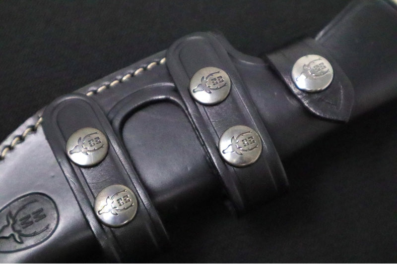 Muela Knives Kodiak-10G Fixed Blade - Green Canvas Micarta Handle / X50CrMoV15 Stainless Blade / Leather Sheath