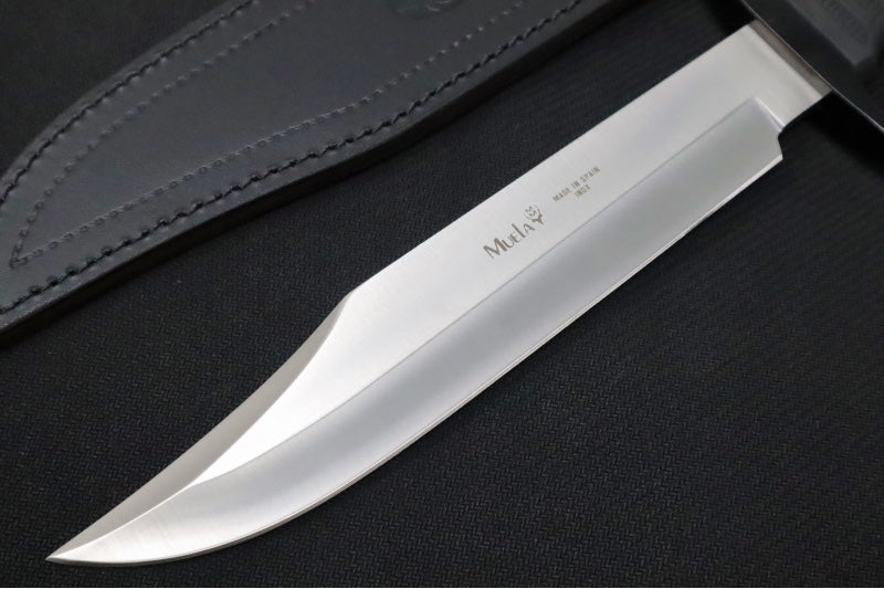 Muela Knives 95-221 Fixed Blade - Black Polymer Handle / X50CrMoV15 Stainless Blade / Leather Sheath