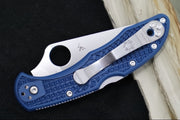 Spyderco Delica - Blue FRN Handle / Satin Drop Point Blade / CPM-SPY27 Steel - C11PCBL - Northwest Knives
