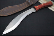 Muela Knives Kukri-26M Fixed Blade - Rosewood Handle / X50CrMoV15 Stainless Blade / Leather Sheath - Northwest Knives