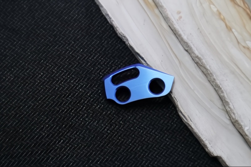 Jekyll to Hyde - V4 Backspacer Umnumzaan- Blue Anodized Titanium - No CRK Pressed Pin or Screw - Northwest Knives