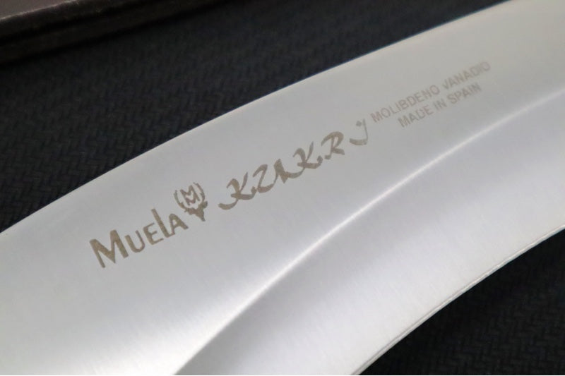 Muela Knives Kukri-26M Fixed Blade - Rosewood Handle / X50CrMoV15 Stainless Blade / Leather Sheath
