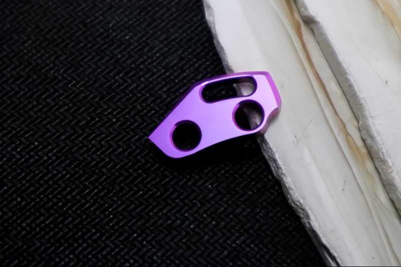 Jekyll to Hyde - V4 Backspacer Umnumzaan- Purple Anodized Titanium - No CRK Pressed Pin or Screw