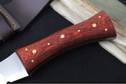 Muela Knives Kukri-26M Fixed Blade - Rosewood Handle / X50CrMoV15 Stainless Blade / Leather Sheath - Northwest Knives