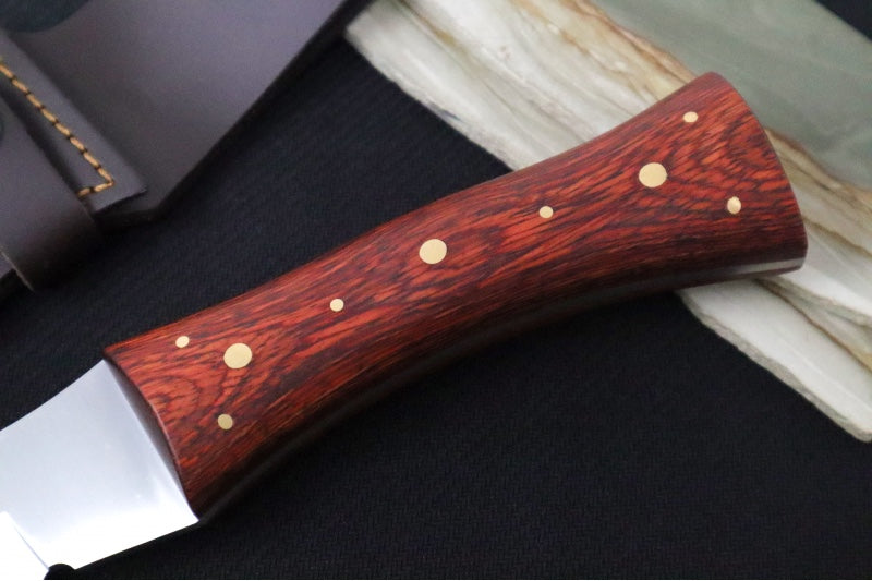 Muela Knives Kukri-26M Fixed Blade - Rosewood Handle / X50CrMoV15 Stainless Blade / Leather Sheath - Northwest Knives