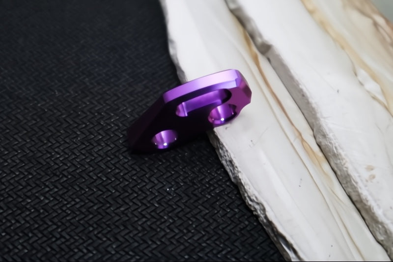Jekyll to Hyde - V4 Backspacer Umnumzaan- Purple Anodized Titanium - No CRK Pressed Pin or Screw