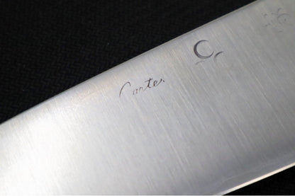 Carter Cutlery - 6.97" High-Grade Funayuki - Arizona Desert Ironwood & Hardwood Handle & Hitachi White #1 Steel 2962