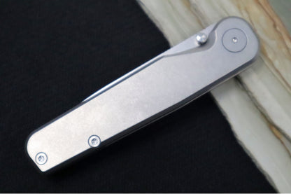 Tactile Turn Rockwall Thumbstud - Titanium Handle / Magnacut Steel / Tanto Blade