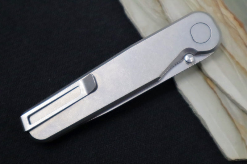 Tactile Turn Rockwall Thumbstud - Titanium Handle / Magnacut Steel / Tanto Blade - Northwest Knives