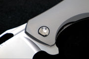 Koenig Arius - Standard with Corda Patterned Handle - Burnished Blade with Polished Flats - Silver Spacer (Gen 4) - Northwest Knives