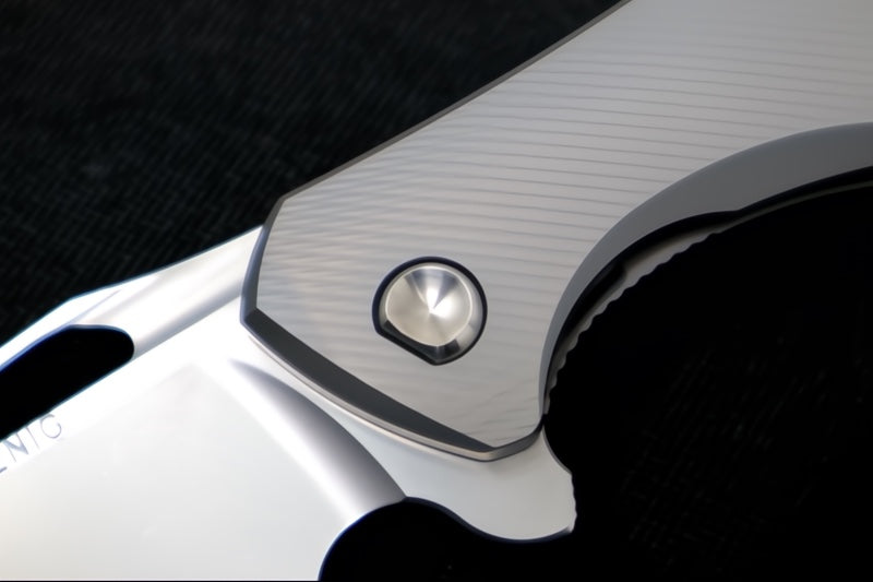 Koenig Arius - Standard with Corda Patterned Handle - Burnished Blade with Polished Flats - Silver Spacer (Gen 4)