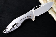 Koenig Arius - Standard with Corda Patterned Handle - Burnished Blade with Polished Flats - Silver Spacer (Gen 4) - Northwest Knives