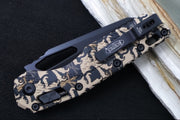 Microtech MSI Manual Folder Tactical - Black Finished Blade / Black Hardware / Claw Burst Camo Polymer w/ Trim-Grip Handle 210T-PMCWC-Z4 - Northwest Knives