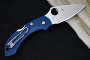 Spyderco Dragonfly 2 - Cobalt Blue FRN Handle / Drop Point Blade / SPY27 Steel C28PCBL2 - Northwest Knives