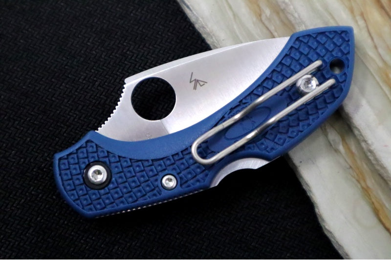 Spyderco Dragonfly 2 - Cobalt Blue FRN Handle / Drop Point Blade / SPY27 Steel C28PCBL2