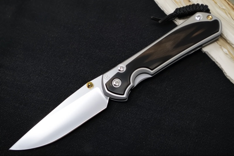 Chris Reeve Large Sebenza 31 Polished - Drop Point Blade / Macassar Ebony Inlay / CPM-Magnacut Steel (A2) L31-1636