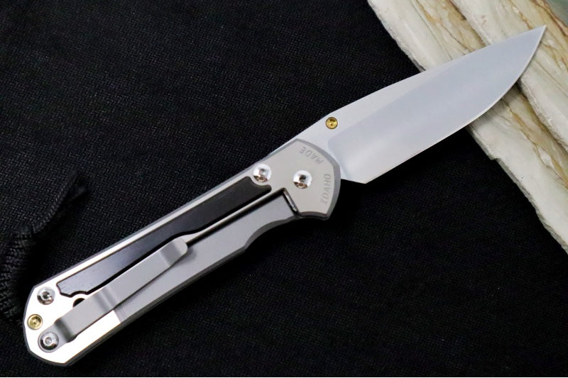 Chris Reeve Large Sebenza 31 Polished - Drop Point Blade / Macassar Ebony Inlay / CPM-Magnacut Steel (A2) L31-1636