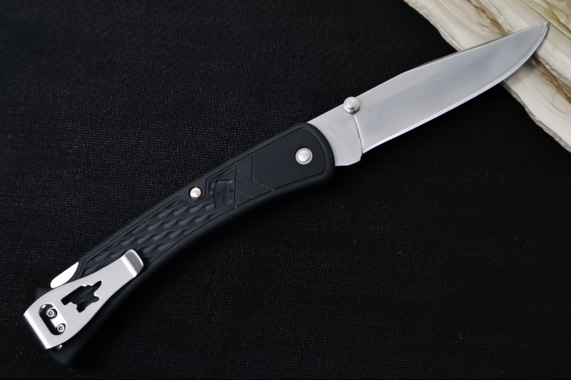 Buck 110 Slim Select Folding Hunter - Clip Point Blade / Stainless Steel / Black Thermoplastic Handle 0110BKS1-B